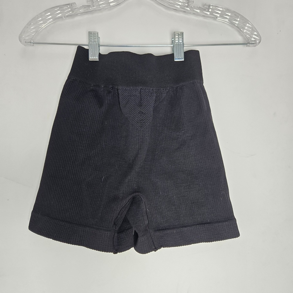 Free People Movement‎ XS Ribbed Bike Shorts Black Seamless Seamless High Waisted - Picture 7 of 7